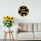 Summer Sunflower Wreath Hanging Plaque Wooden Front Door Hanger Door Sign for Office Wall Indoor Home Decorations